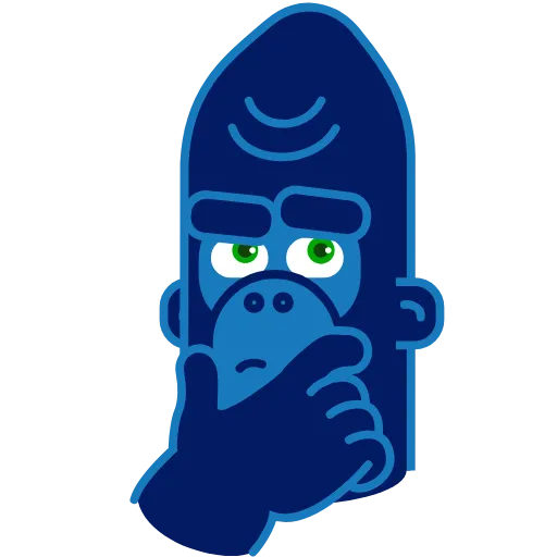 Стикер 10 Harry Gorilla