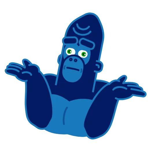 Стикер 6 Harry Gorilla