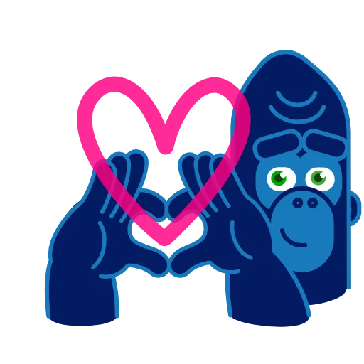 Стикер 16 Harry Gorilla