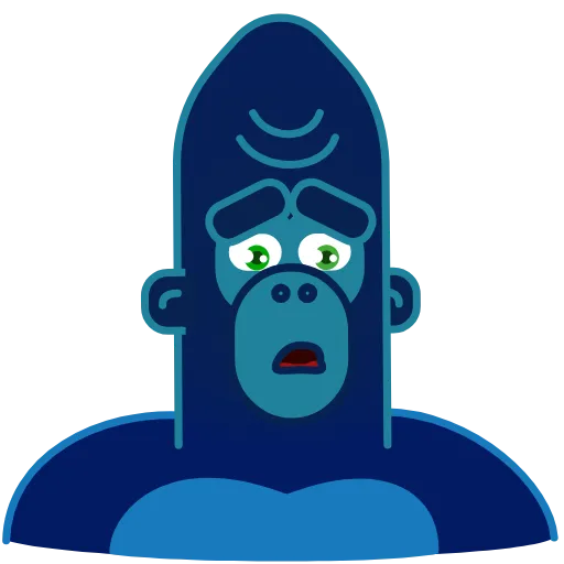 Стикер 20 Harry Gorilla