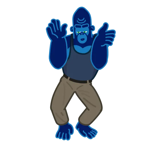 Стикер 25 Harry Gorilla