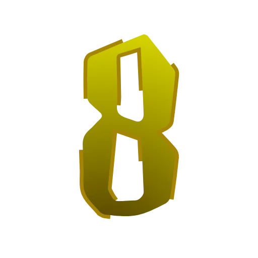 Стикер 51 latin #cyrillic #numbers #animated