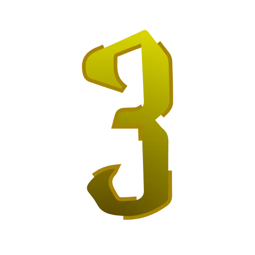 Стикер 46 latin #cyrillic #numbers #animated