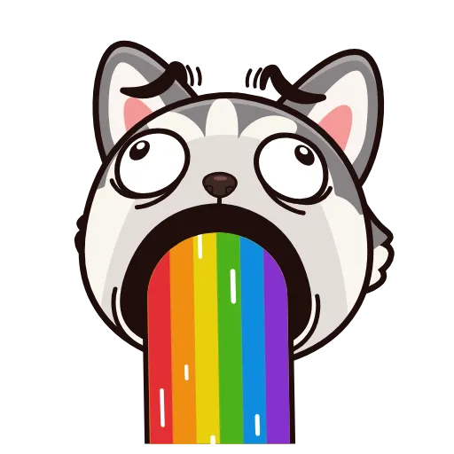 🤩 Эмодзи «Хаски» для Telegram