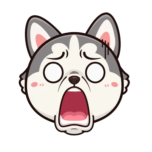 🤩 Эмодзи «Хаски» для Telegram