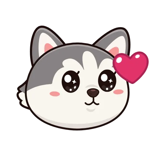 🤩 Эмодзи «Хаски» для Telegram