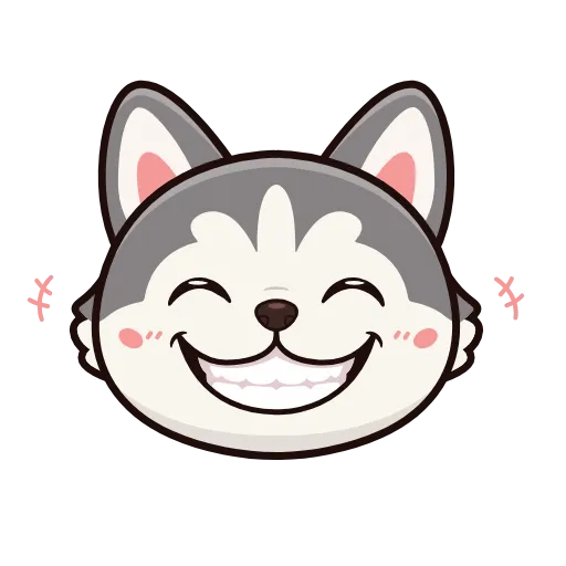 🤩 Эмодзи «Хаски» для Telegram