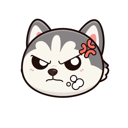🤩 Эмодзи «Хаски» для Telegram