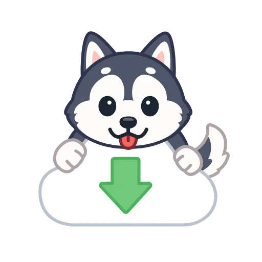 🤩 Эмодзи «Хаски» для Telegram