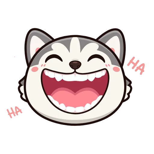 🤩 Эмодзи «Хаски» для Telegram