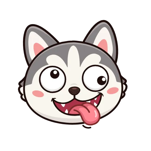 🤩 Эмодзи «Хаски» для Telegram
