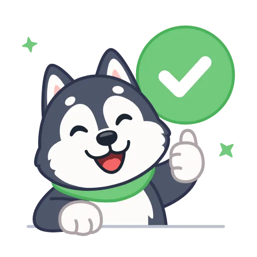 🤩 Эмодзи «Хаски» для Telegram