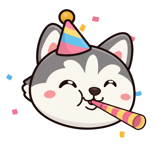 🤩 Эмодзи «Хаски» для Telegram