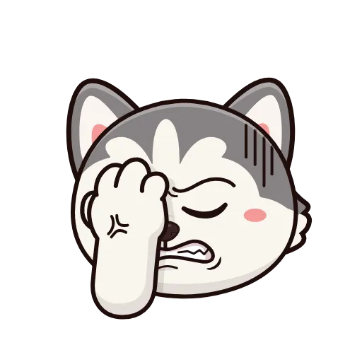 🤩 Эмодзи «Хаски» для Telegram