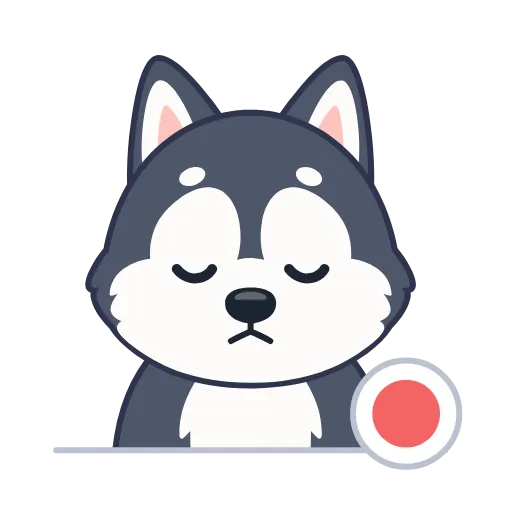 🤩 Эмодзи «Хаски» для Telegram
