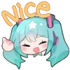 Стикер 52 Hatsune Miku