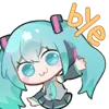 Стикер 50 Hatsune Miku