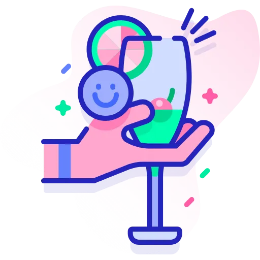 🤩 Эмодзи «Синие векторные буквы» для Telegram