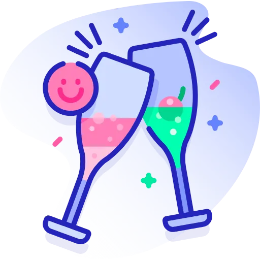 🤩 Эмодзи «Синие векторные буквы» для Telegram