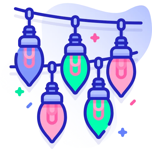 🤩 Эмодзи «Синие векторные буквы» для Telegram