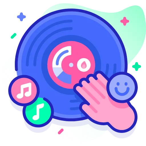 🤩 Эмодзи «Синие векторные буквы» для Telegram