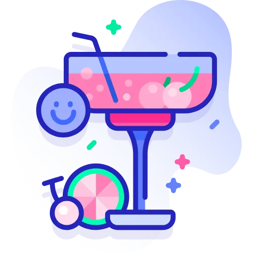 🤩 Эмодзи «Синие векторные буквы» для Telegram