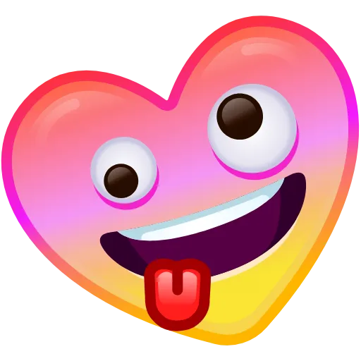 Стикер 16 Heart Emoji