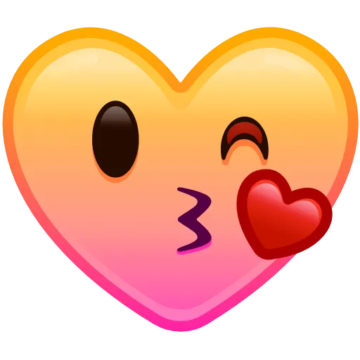 Стикер 13 Heart Emoji