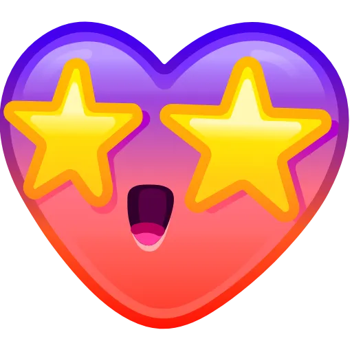 Стикер 20 Heart Emoji