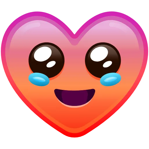 Стикер 4 Heart Emoji