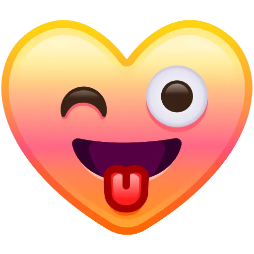 Стикер 15 Heart Emoji