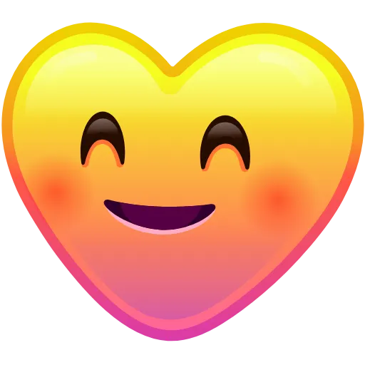 Стикер 7 Heart Emoji