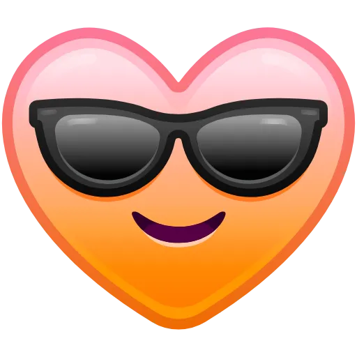 Стикер 19 Heart Emoji