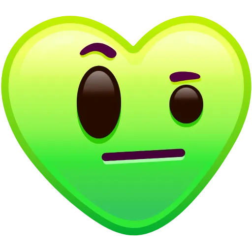 Стикер 17 Heart Emoji