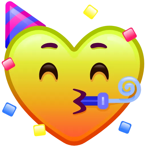 Стикер 21 Heart Emoji