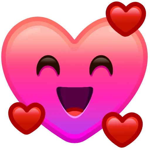 Стикер 12 Heart Emoji