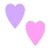 Стикер 2 ❤️ Hearts-2 - сердечки