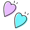 Стикер 16 ❤️ Hearts-2 - сердечки