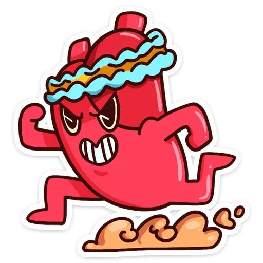 🏃 Стикер «Сердце и Мозг» для Telegram