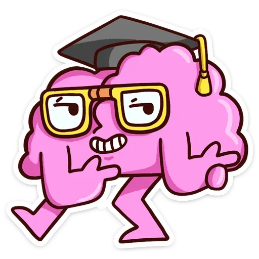 🎓 Стикер «Сердце и Мозг» для Telegram
