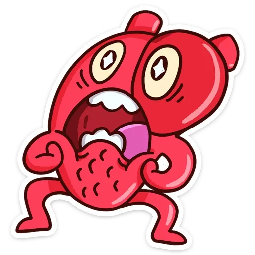 😳 Стикер «Сердце и Мозг» для Telegram