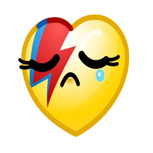 Стикер 12 Hearts Emoji - эмоджи сердечки