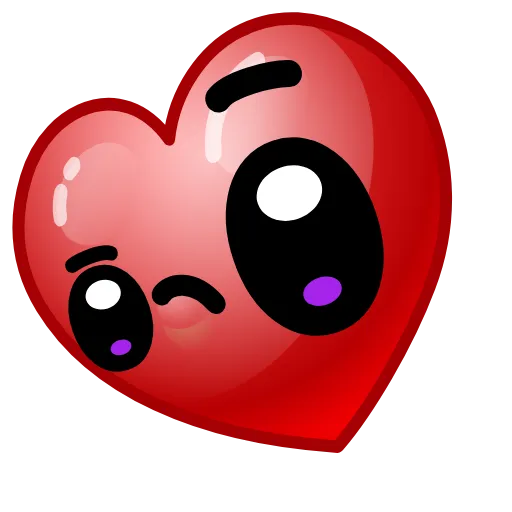 Стикер 10 Hearts Emoji - эмоджи сердечки