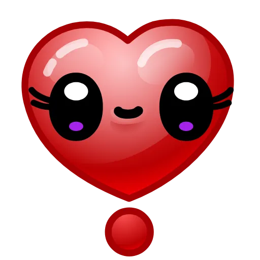 Стикер 28 Hearts Emoji - эмоджи сердечки