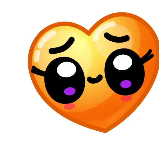 Стикер 14 Hearts Emoji - эмоджи сердечки