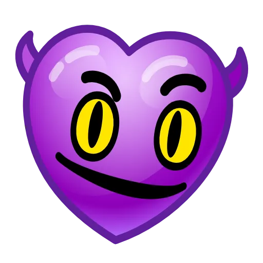 Стикер 23 Hearts Emoji - эмоджи сердечки