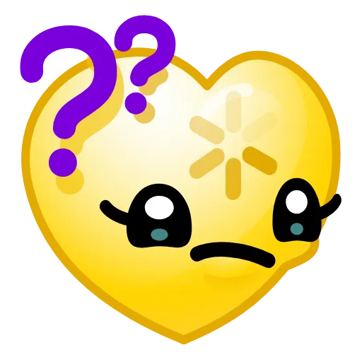 Стикер 19 Hearts Emoji - эмоджи сердечки