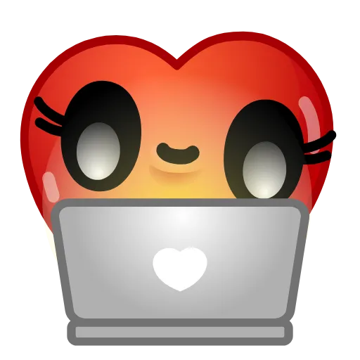 Стикер 37 Hearts Emoji - эмоджи сердечки