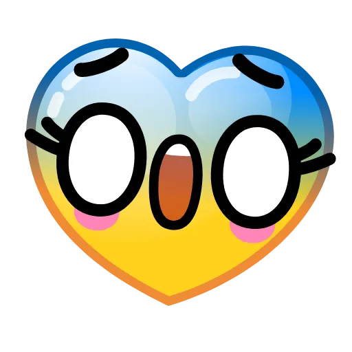 Стикер 18 Hearts Emoji - эмоджи сердечки
