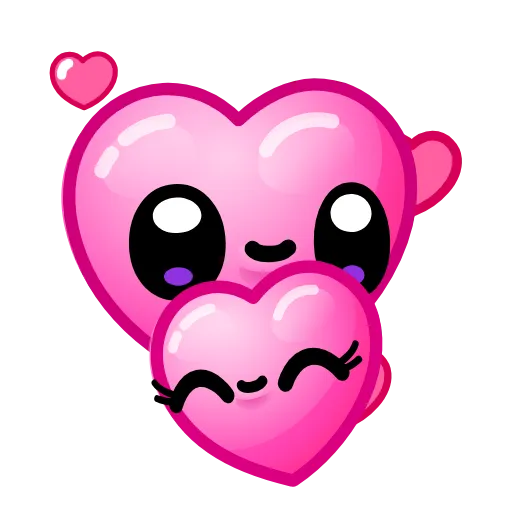 Стикер 29 Hearts Emoji - эмоджи сердечки